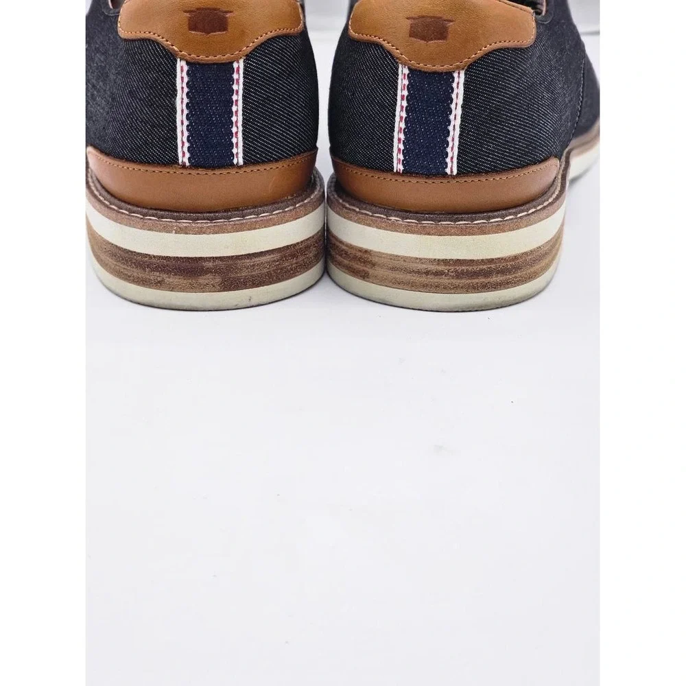 Florsheim Oxford Shoes Mens 13M Blue Denim 14273-001 Lace Up Casual